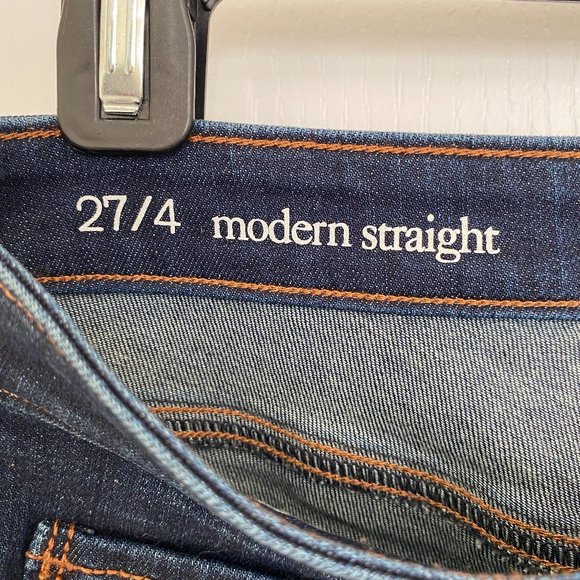 Loft Modern Crop Mid Rise Straight Leg Jeans - 27 - Picture 4 of 4